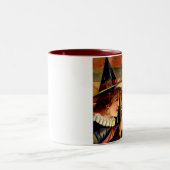 ヴィンテージのハロウィンのマグ ツートーンマグカップ (中央)