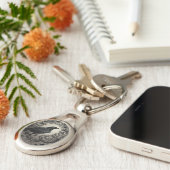 ヴィンテージのハロウィンのモダンなカラス キーホルダー (側面)