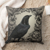 ヴィンテージのハロウィンのモダンなカラス クッション (ブランケット)