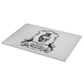 ヴィンテージのハロウィンのモダンなスカル カッティングボード (角)