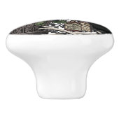 ヴィンテージのハロウィンのモダンなスカル セラミックノブ (側面)