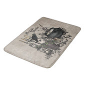 ヴィンテージのハロウィンのモダンなスカル バスマット (アングル)