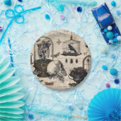 ヴィンテージのハロウィンのモダンな庭 ペーパープレート (パーティー)