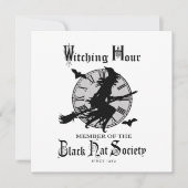 ヴィンテージのハロウィンのモダンな魔法使い カード (正面)