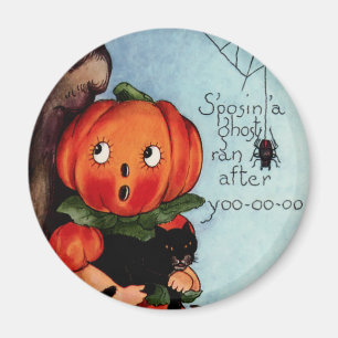 ヴィンテージのハロウィンの円形の磁石 マグネット