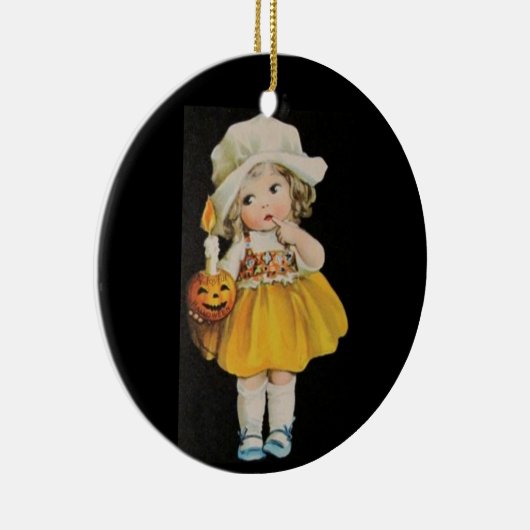 ヴィンテージのハロウィンの失敗 セラミックオーナメント (右)