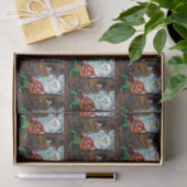 ヴィンテージのハロウィンの幽霊のpimpkinのパーティーのティッシュ 薄葉紙 (ギフト)