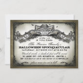 ヴィンテージのハロウィンの恐怖は招待を敢えてすれば私達を結合します 招待状 (正面)