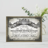 ヴィンテージのハロウィンの恐怖は招待を敢えてすれば私達を結合します 招待状 (スタンド正面)