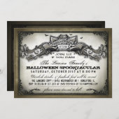 ヴィンテージのハロウィンの恐怖は招待を敢えてすれば私達を結合します 招待状 (正面/裏面)