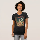 ヴィンテージのハロウィンの悪魔の夜 Tシャツ (正面フル)