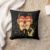 ヴィンテージのハロウィンの悪魔 クッション (ブランケット)