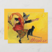 ヴィンテージのハロウィンの招待状 招待状 (正面/裏面)