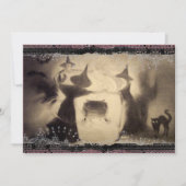 ヴィンテージのハロウィンの招待状 招待状 (正面)