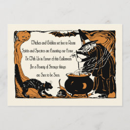 ヴィンテージのハロウィンの招待状-精神及び幽霊 招待状