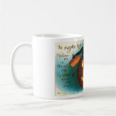 ヴィンテージのハロウィンの挨拶状のクラシックポスター コーヒーマグカップ (左)