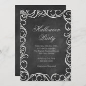 ヴィンテージのハロウィンの衣裳のパーティの招待状 招待状 (正面/裏面)