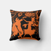 ヴィンテージのハロウィンの踊りの衣裳のパーティー クッション (裏面)