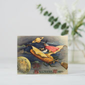 ヴィンテージのハロウィンの郵便はがき ポストカード (スタンド正面)