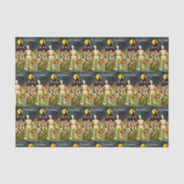 ヴィンテージのハロウィンの骨組カボチャパーティーのティッシュ 薄葉紙