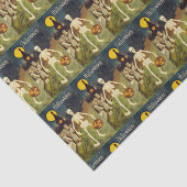 ヴィンテージのハロウィンの骨組カボチャパーティーのティッシュ 薄葉紙 (詳細)