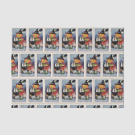 ヴィンテージのハロウィンの魔法使いのカボチャパーティーのティッシュ 薄葉紙