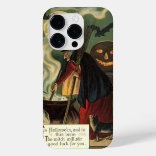 ヴィンテージのハロウィンの魔法使いの感動的な魔法の大がま Case-Mate iPhone 14 PROケース