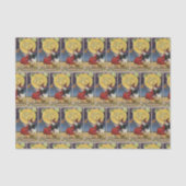 ヴィンテージのハロウィンの魔法使いの月のパーティーのティッシュ 薄葉紙 (正面)