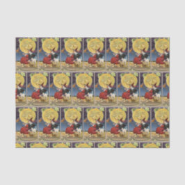 ヴィンテージのハロウィンの魔法使いの月のパーティーのティッシュ 薄葉紙