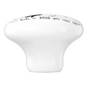 ヴィンテージのハロウィンの魔法使い セラミックノブ (側面)