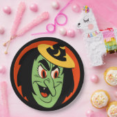 ヴィンテージのハロウィンの魔法使い ペーパープレート (パーティー)