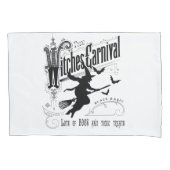 ヴィンテージのハロウィンの魔法使い 枕カバー (正面)