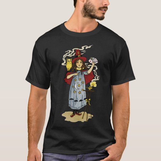 ヴィンテージのハロウィンの魔法 Tシャツ (正面)