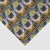 ヴィンテージのハロウィンの黒猫の魔法使いのパーティーのティッシュ 薄葉紙 (詳細)