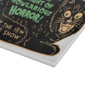 ヴィンテージのハロウィンの黒猫 カッティングボード (角)