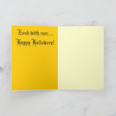 ヴィンテージのハロウィンカード"一見" カード (内部)