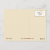 ヴィンテージのハロウィン ポストカードの猫とフクロウ ポストカード (裏面)