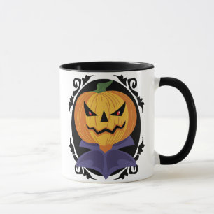 ヴィンテージのハロウィーンのカボチャのちょうちんのマグ マグカップ
