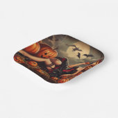 ヴィンテージのハロウィーンのピン留め ペーパープレート (傾斜あり)