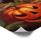 ヴィンテージのハロウィーンのピン留め ポスター (角)