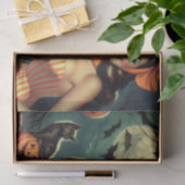 ヴィンテージのハロウィーンのピン留め 薄葉紙 (ギフト)