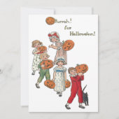 ヴィンテージのハロウィーンの子供のためのハーラー シーズンカード (正面)