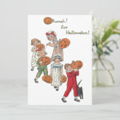 ヴィンテージのハロウィーンの子供のためのハーラー シーズンカード (スタンド正面)