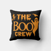 ヴィンテージのハロウィーン怖いブクルー クッション (裏面)