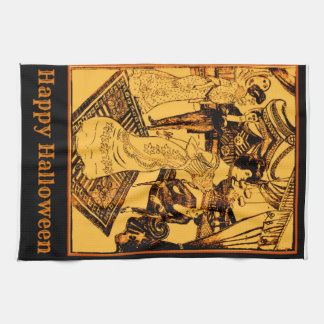 ヴィンテージのハローウィンパーティタオル キッチンタオル