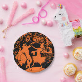 ヴィンテージのハローウィンパーティ ペーパープレート (パーティー)