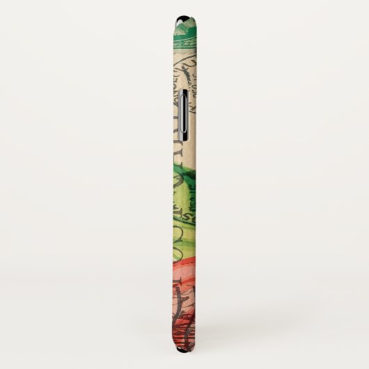 ヴィンテージのハワイのハイビスカスの郵便はがき Case-Mate iPhoneケース (裏面/右)