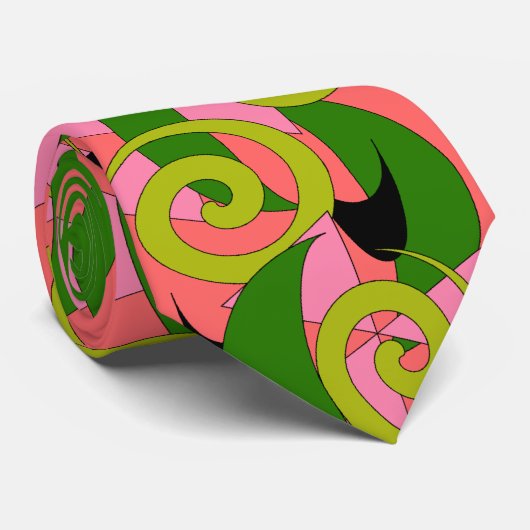 ヴィンテージのハワイの熟したスイカのタイのノベルティのファッション ネクタイ (ロール)