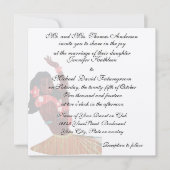 ヴィンテージのハワイの熱帯結婚式および披露宴 招待状 (正面)