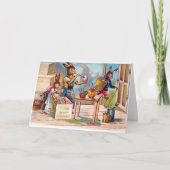 ヴィンテージのハンガリー人のイースターカード シーズンカード (正面)